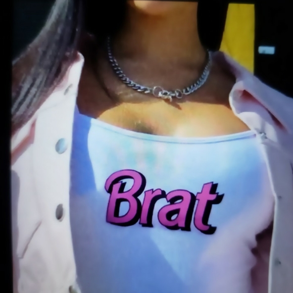 Sugar Thrillz Graphic Print  women's & junior sling tank top - Picture 8 of 8